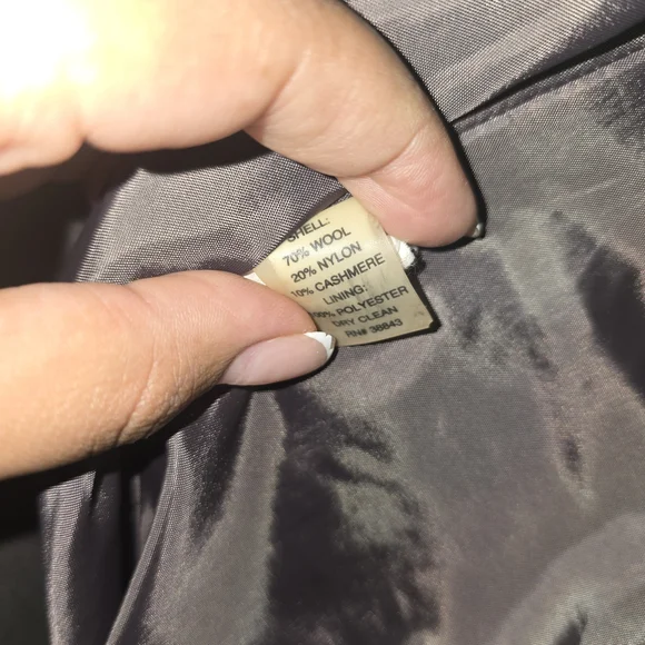 Tahari Dark Gray Trench Coat - Picture 13 of 16